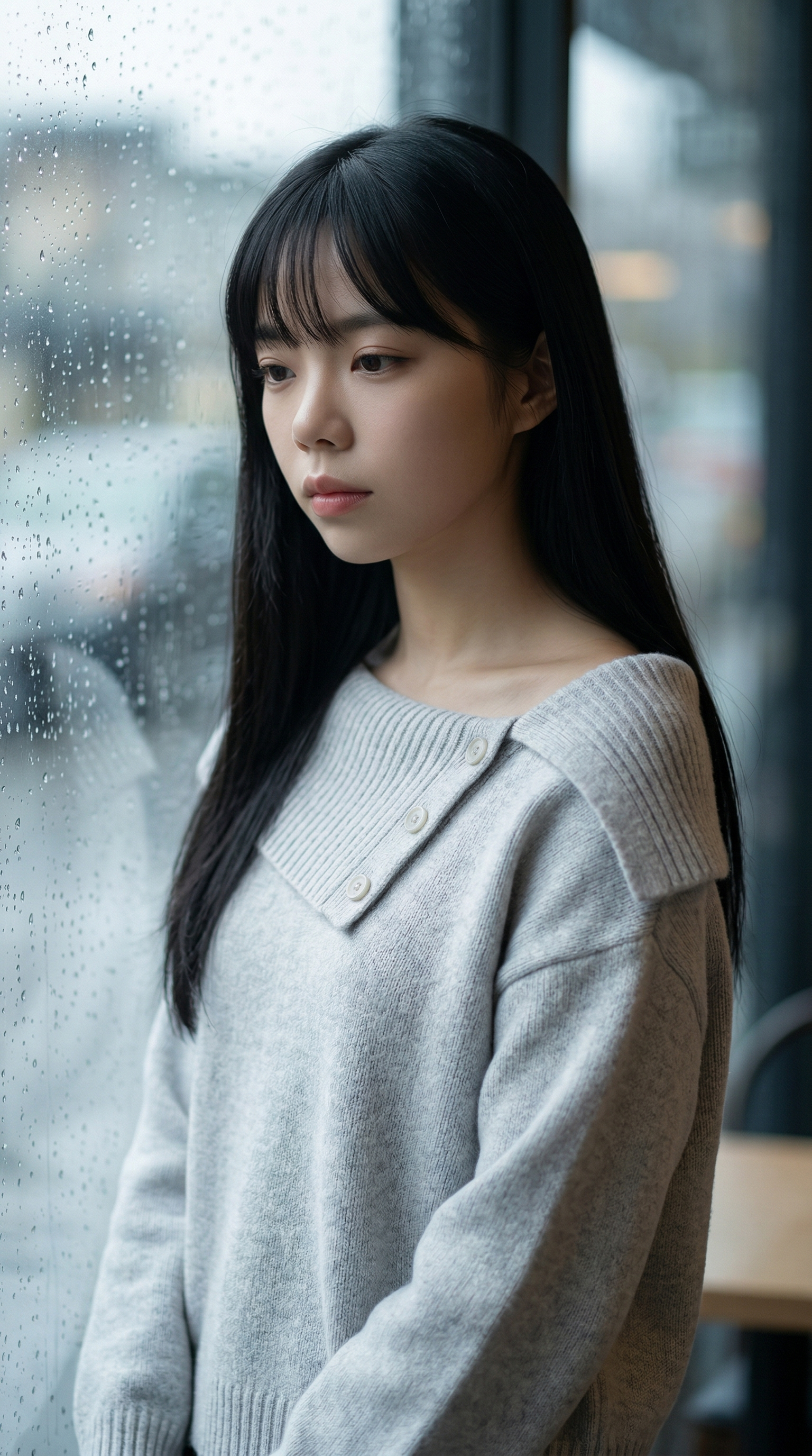 The rain has left, but I'm still here.