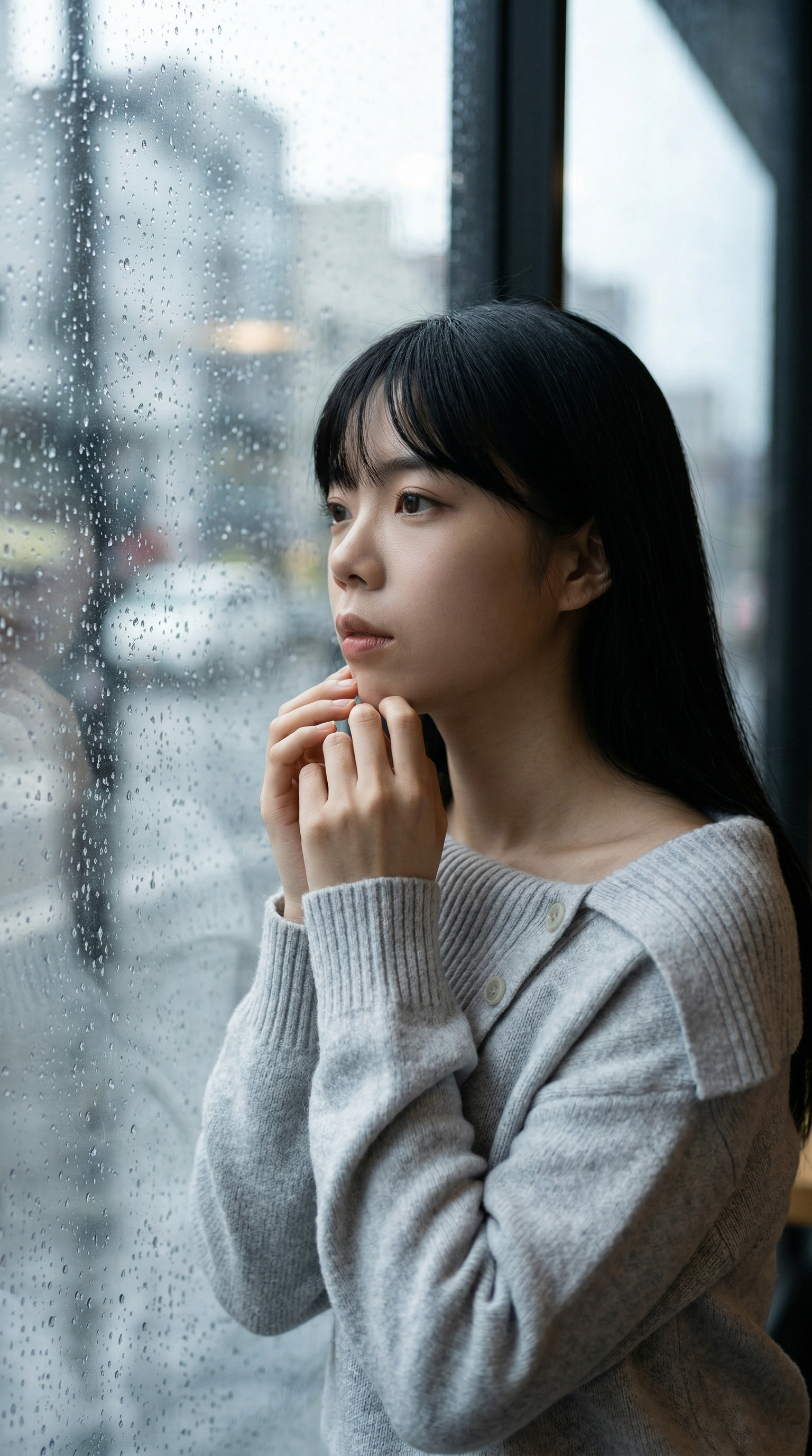 The rain has left, but I'm still here.